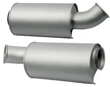 резонатор (бочка) глушителя !кругл. с выхл. труб. 245x455 RVI Magnum, Volvo FL/M/H 48182 SOYLU