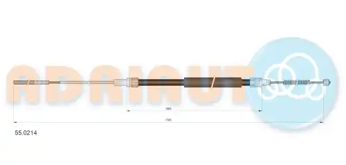 Трос ручного тормоза ADRIAUTO 55.0214