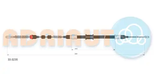 Трос ручного тормоза ADRIAUTO 33.0235