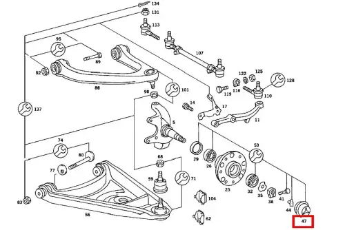 Крышка ступицы MB 108 334 00 25