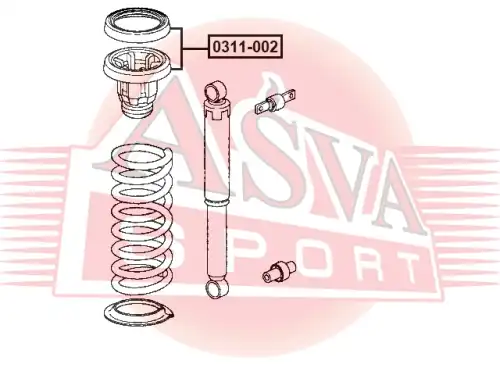 ОПОРА АМОРТИЗАТОРА 0311-002 ASVA