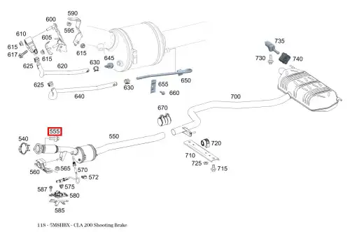 Хомут глушителя MB 000 990 68 03