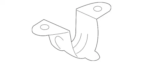 скоба крепления стабилизатора! MB 1233260926