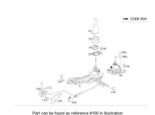 тяга КПП! MB W203 /W210 /W211 95-09> 210 267 02 40