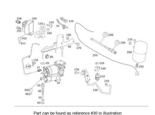 втулка опорная компрессора! MB 220 327 08 30