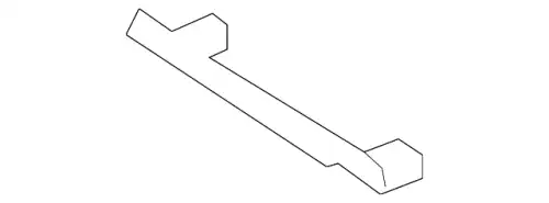 кронштейн глушителя! MB C216 2214920242