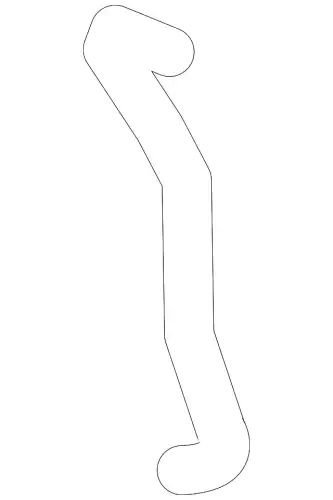 патрубок радиатора! MB W221 221 501 35 82