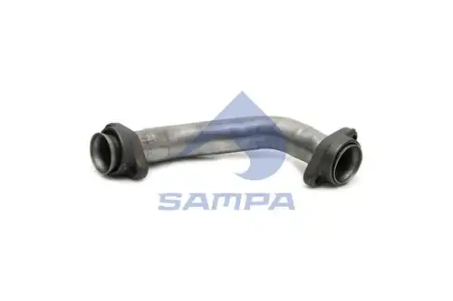 труба глушителя! к турбине левая, 2 изгб, с фланцами MB Actros 010.419 SAMPA