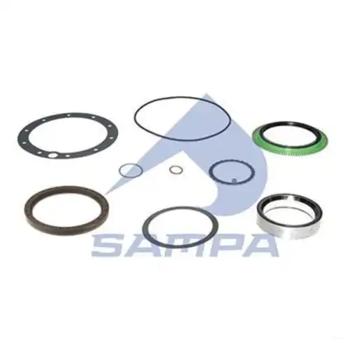 р/к ступицы! прокладка1,сальник1,шайба2,обойма1, кольцо ABS1,кольцо уплот3MB Actros, Axor 010.825 SAMPA