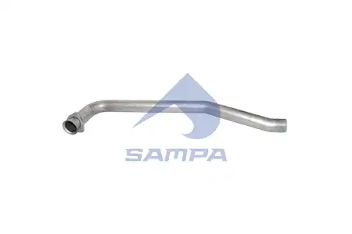 труба глушителя приемная !фланец треуг. d=80 3-изг MAN L2000 6/8/9/10 D0824LFL/D0826LFL 021.219 SAMPA