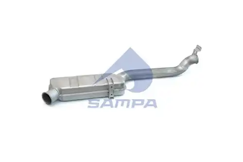труба глушителя! задняя Scania P/R-Series 041.375 SAMPA