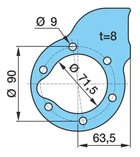 кронштейн приварной! вала тормозного AK150/25G BPW 03.285.55.21.0