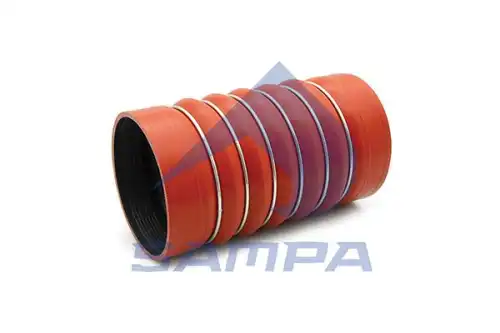 патрубок интеркулера!(рм) красн. D=115mm L=210mm 6колец Omn MB 100.392 SAMPA