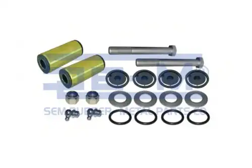 р/к пальца рессоры! (мпр) с/бл2+4упл.кольца+4шайбы+4крышки+2масленки+2втулки+болт2 RVI 8974 SE-M