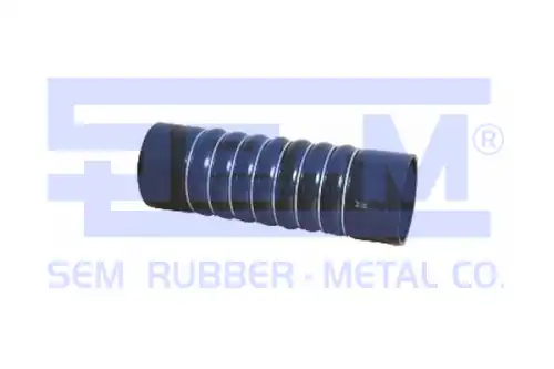 патрубок интеркулера! силиконовый, синий d=90мм, L=283мм 8колец MAN F2000 11148 SE-M