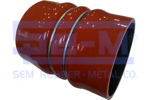 патрубок интеркуллера!силикон,красн D=89мм,L=124 2кольцаRVI Premium/Kerax DXi 13/AE Magnum 11196 SE-M