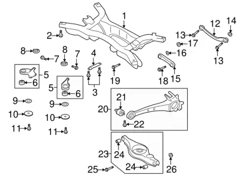 Рычаг подвески MITSUBISHI 4117A007 задняя ось Mitsubishi Outlander 2.0/2.4/Lancer/ASX 02>