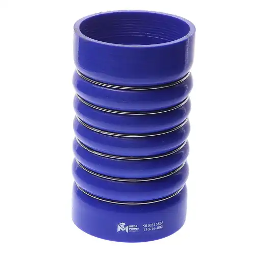 13016002 Патрубок МАЗ-5440А9,6430А9 охладителя левый силикон MEGAPOWER