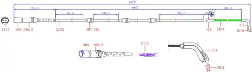 Датчик тормозных колодок HI-Q SWS1620