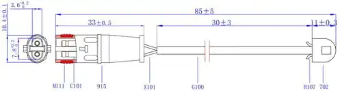 Датчик тормозных колодок HI-Q SWS2500
