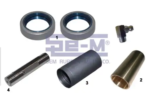 р/к пальца рессоры! (м) палец,2 втулки,2 сальника,масленкаDAF 75/85/95 CF/XF 16729 SE-M