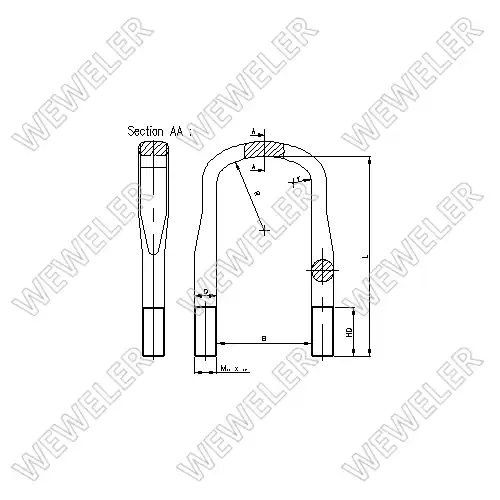 Стремянка рессоры WEWELER B179M24B019