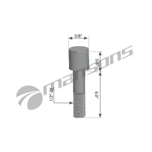 болт рессоры центральный! с гайкой 1/2'-20x6 3/4x3/4 1302 MSC925 MANSONS