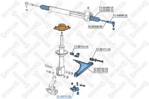 Шаровая опора STELLOX 52-00317-SX