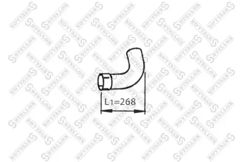труба глушителя промежуточная !1-изг MAN TGL 82-03779-SX STELLOX