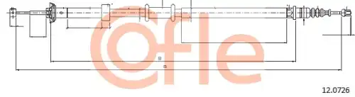 Трос ручного тормоза COFLE 92.12.0726