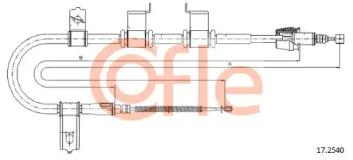 Трос ручного тормоза COFLE 92.17.2540