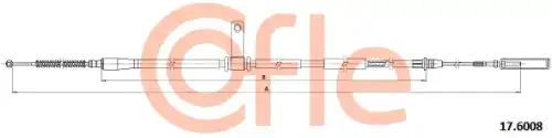 Трос ручного тормоза COFLE 92.17.6008