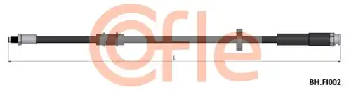 шланг тормозной передний! L=484 нар. Fiat Ducato, Peugeot Boxer all 94>