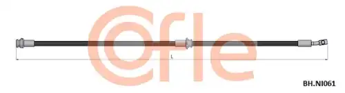 шланг тормозной передний! L=635mm Nissan Qashqai 1.6/2.0 07>