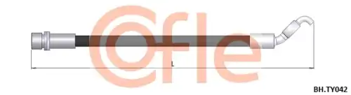 шланг тормозной задний! L=230 Toyota Corolla 1.4/1.6VVT-i/2.0D-4D 02>