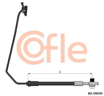 шланг тормозной задний левый! L=190 Audi A6, VW Passat, Skoda SuperB 97-05