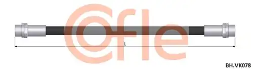 Шланг тормозной задн MERCEDES Sprinter 96- VW LT 96- 92.BH.VK078 COFLE