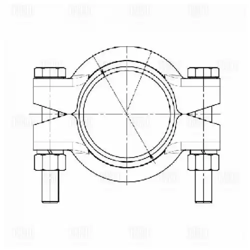 Хомут глушителя TRIALLI TCLP 45