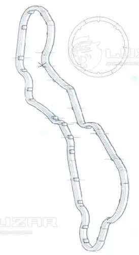 прокладки теплообменника! к-кт Audi Q7 05>, VW Touareg 3.0TDi 02> LGS 0004 LUZAR
