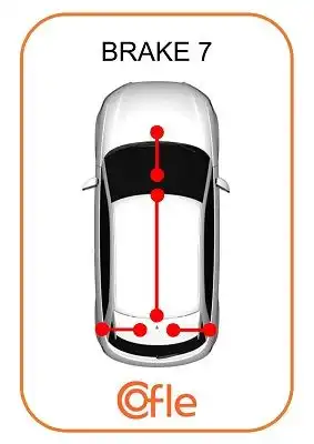 Трос ручного тормоза COFLE 92.1.FD025