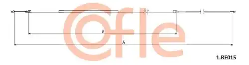 Трос ручного тормоза COFLE 92.1.RE015