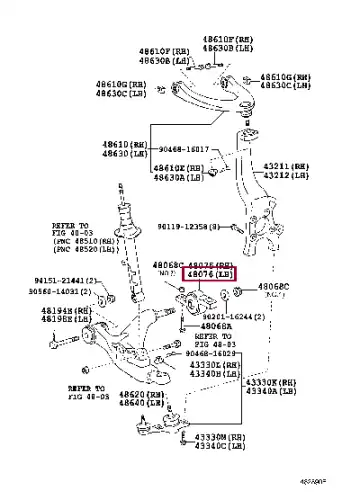 сайлентблок рычага переднего!Lexus GS 3.0i 05> 4807630030 TOYOTA / LEXUS