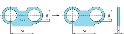 пластина торм. колодки! фиксирующая BPW 03.232.44.04.0
