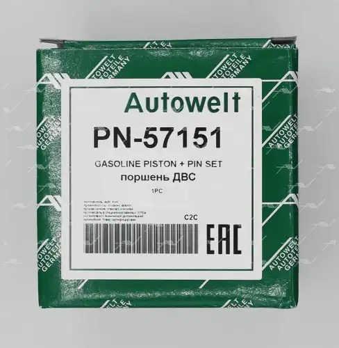 PN-57150 поршень STD RENAULT 1.6i H4M 1 метка AUTOWELT