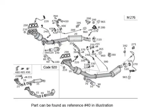 Хомут глушителя MB 000 995 14 33
