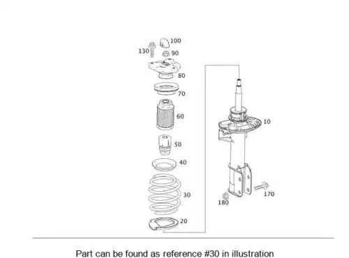 пружина передняя! MB X204 2.8-3.5/2.0-3.5CDI 08-15 204 321 30 04