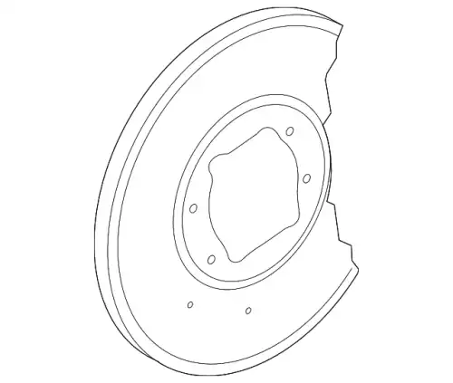 пылегрязезащитный щиток, правый! MB C (W204) 07> 2044211820