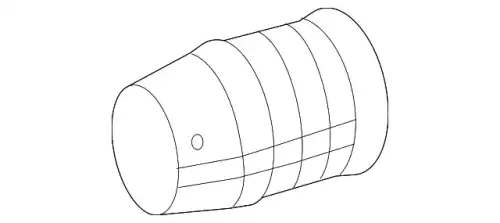 Патрубок водяного насоса 2762030102 MB