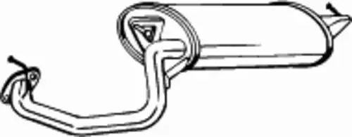 глушитель задняя часть! Toyota Avensis 1.6/1.8 03-08 228-151 BOSAL