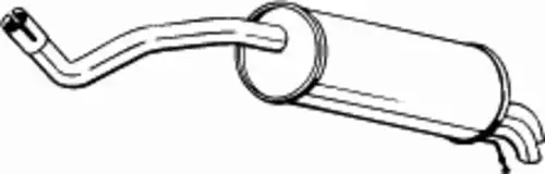 220-005 ГЛУШИТЕЛЬ КОНЕЧНЫЙ SKODA FABIA 2005-2010 BOSAL